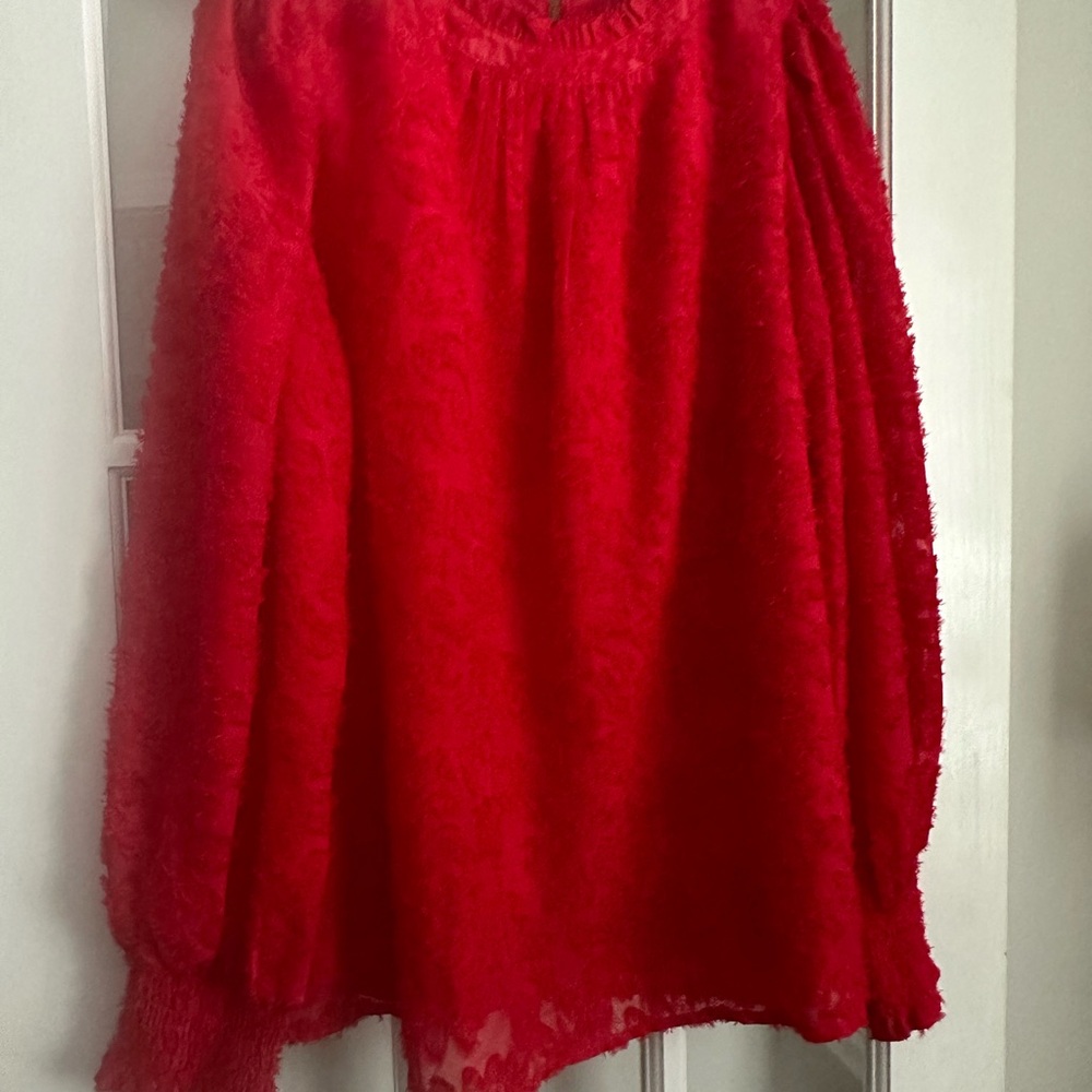 Chic Red Blouse